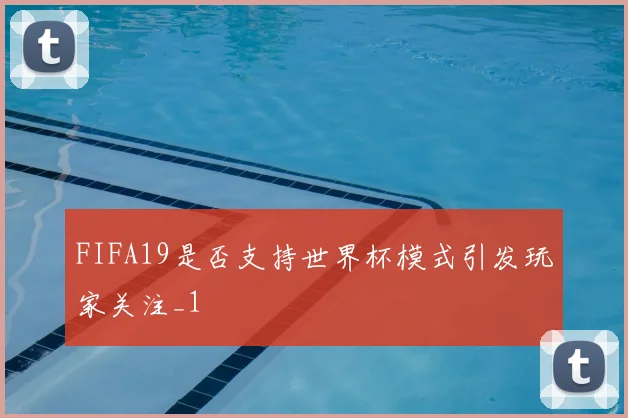 FIFA19是否支持世界杯模式引发玩家关注_1